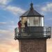 Couple at top of Newburyport Lighthouse