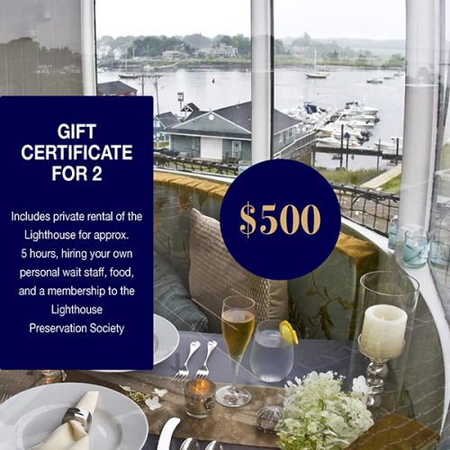 Lighthouse Dining Certificate for 2